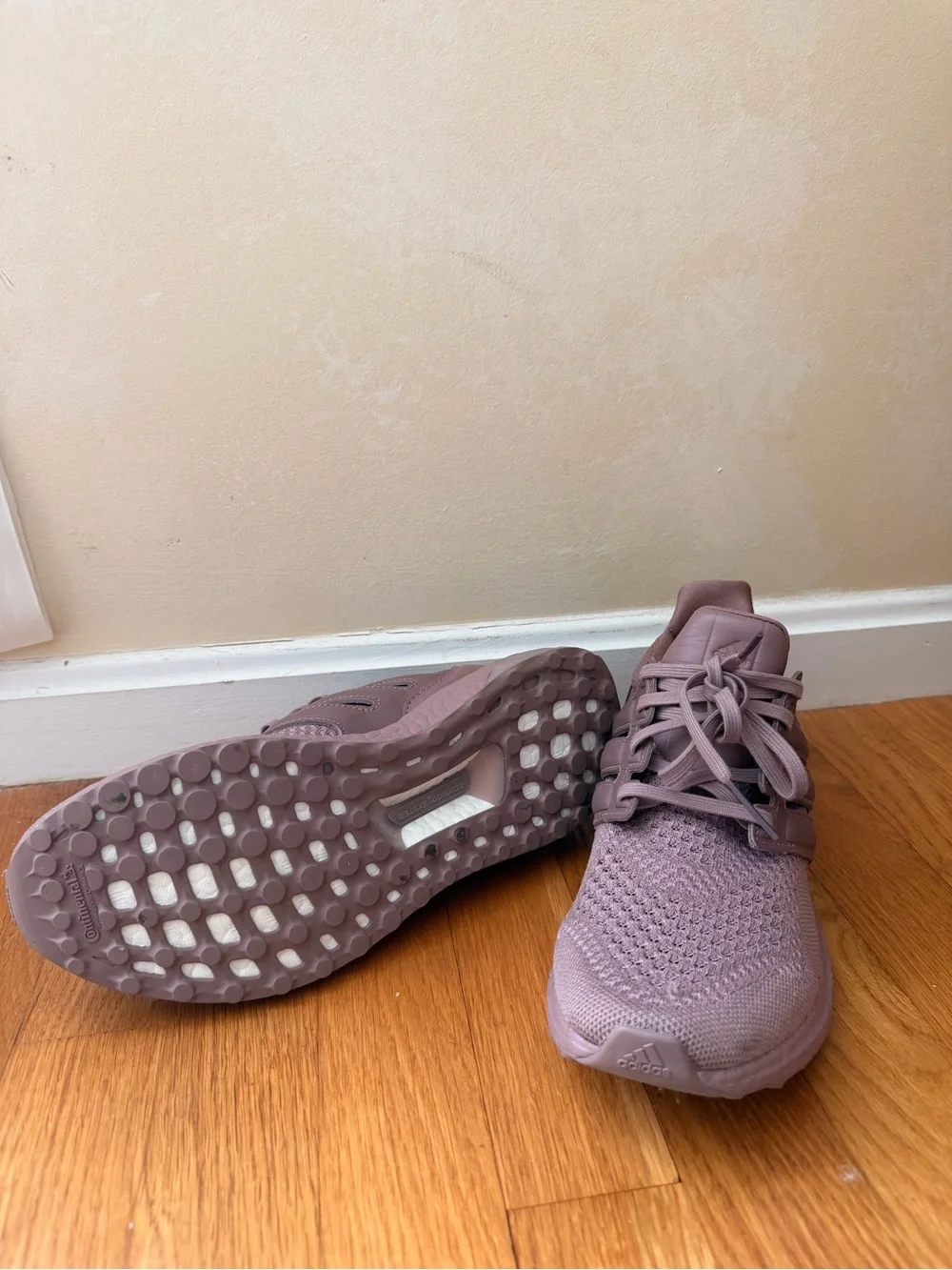 Adidas Ultra Boost Dusty Mauve Knit Running Sneakers